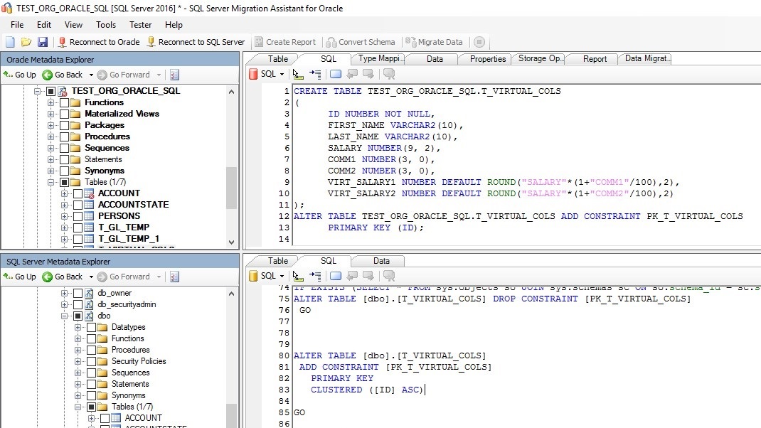 Sql table functions