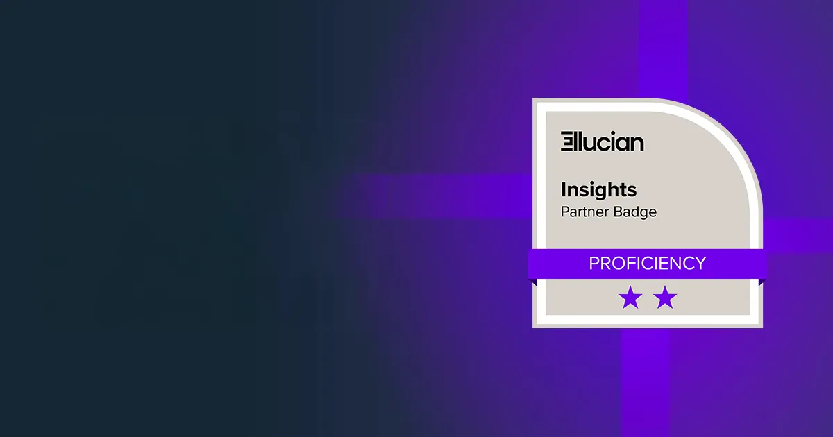 ABCloudz earns the Ellucian Insights Proficiency badge